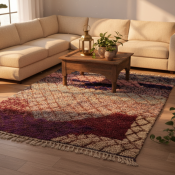 Tapis Beni Mrirt Authentique : Laine Pure & Confort Berbère