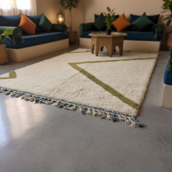 Tapis Khouloud Moyen Atlas : L'âme Artisanale pour votre Salon Marocain