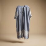 Kimono Majorelle Entrelacs Indigo