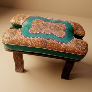 Tabourets en cuir Clair-obscur Sirocco